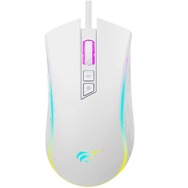 HAVIT GAMENOTE MS1034 - SOURIS GAMING FILAIRE RGB - 6 BOUTONS PROGRAMMABLES - 7200 DPI - ERGO - NOIR – Image 2