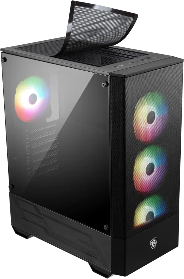 MSI MAG FORGE 112R - BOÎTIER MOYEN TOUR - ARGB FAN - ATX/EPS - MINI ITX - VERRE TREMPÉ - NOIR – Image 3