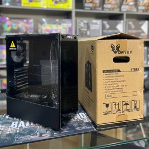 VORTEX STORM - BOÎTIER MOYEN TOUR ATX - VERRE TREMPÉ - 360 mm - 4 FAN ARGB - AIRFLOW - BLACK