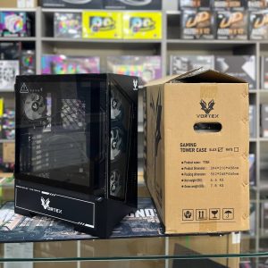 VORTEX TITAN - BOITIER MOYEN TOUR ATX - VERRE TREMPÉ - 360mm - 4 FAN ARGB - AIRFLOW - BLACK