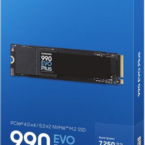 SSD SAMSUNG 990 EVO PLUS - 4TO - NVME PCIe 4.0 - GEN 4 - M.2 2280 - 7250MO/S LECTURE - BLACK