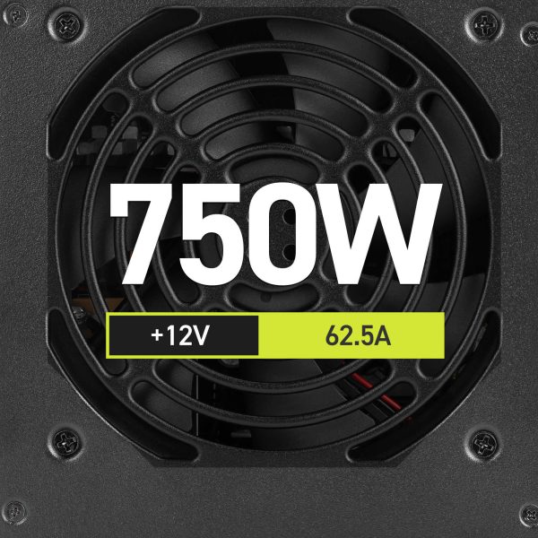 MSI MAG A750GN - ALIMENTATION PC ATX 750W - 80 PLUS GOLD - ATX 3.0 - VITESSE SMART - NOIR – Image 5