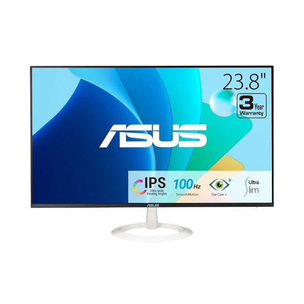 ECRAN ASUS VZ24EHF-W - 24" LED FHD - IPS - 16:9 - 100HZ - 1MS MPRT - ADAPTIVE-SYNC - HDMI - BLANC – Image 3