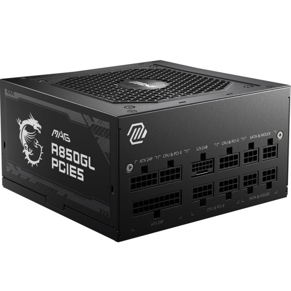 MSI MAG A850GN - ALIMENTATION PC ATX 850W - 80 PLUS GOLD - ATX 3.0 - 240V VITESSE SMART - NOIR – Image 3