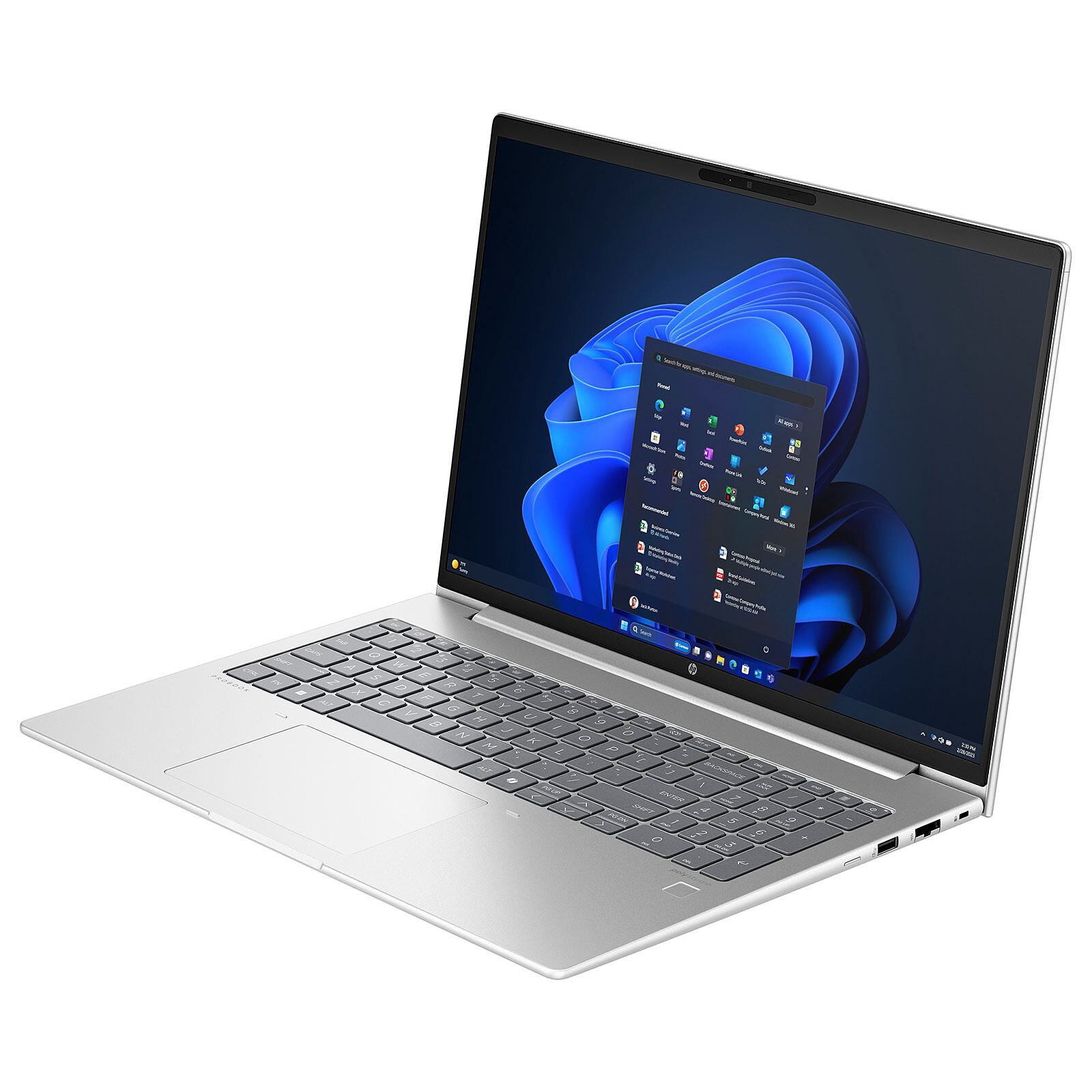 HP PROBOOK 460 G11 - CORE ULTRA 7 155U - 16GB - 512GB SSD - 16" FHD - RÉTROÉCLAIRÉ - WIN 11 - SLIVER – Image 2