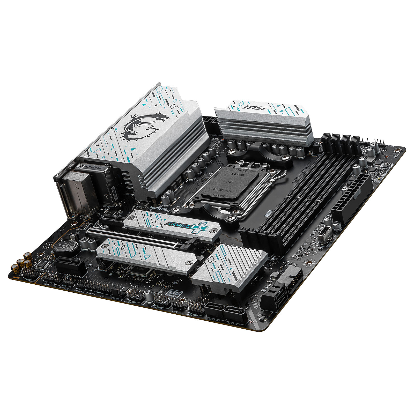 MSI B650M GAMING PLUS WIFI - Micro ATX AM5 - Wi-Fi 6E - Bluetooth - 4x DDR5 - M.2 PCIe 4.0 - USB 3.1 – Image 4