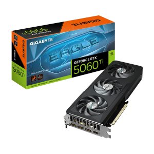 GIGABYTE GEFORCE RTX 5060 TI EAGLE MAX OC - 16GB - PCIe 5.0 GPU - GDDR7 - 4K - X3 FANS - BLACK