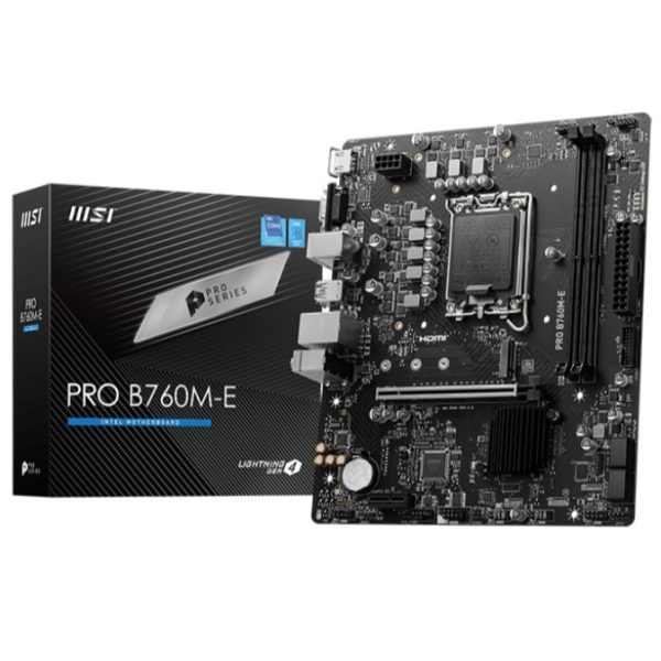 MSI PRO B760M-E DDR5 - CARTE MERE MICRO-ATX - DDR5 - PCIE 4.0 - LGA 1700 - BLACK
