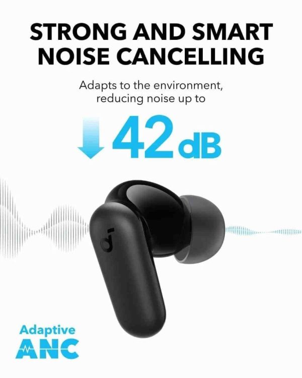 ANKER SOUNDCORE R50i NC - ÉCOUTEURS SANS FIL - RÉDUCTION DE BRUIT ACTIVE - BLUETOOTH 5.3 - 45H D’AUTONOMIE – Image 4