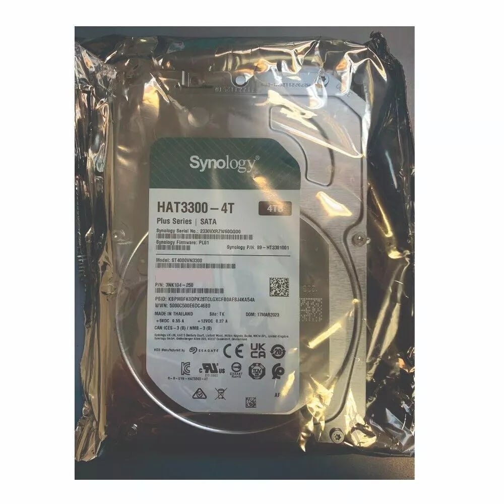 SYNOLOGY HAT3300-4T - DISQUE DUR 3.5" 4TO - 5400 RPM SERIAL ATA 6GB/S -202 MO/S - POUR NAS SYNOLOGY – Image 4