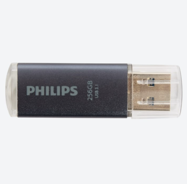 PHILIPS USB FLASH DRIVE - 256 GO - UP TO 150 MO/S - USB 3.1 - SUPER SPEED - COMPACTE - GRIS – Image 2