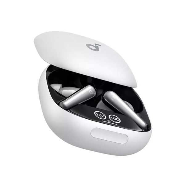 SOUNDCORE LIBERTY 4 PRO - TRUE WIRLESSE EARBUDS - 7 CAPTEURS - ULTRA NC 3.0 - HI-FI - IPX5 - WHITE – Image 2