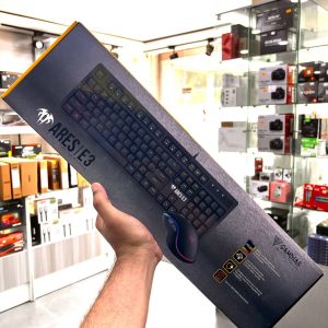 GAMDIAS ARES E3 - Combo Clavier Gaming à Membrane + Souris Optique - RGB - Filaire USB - Noir