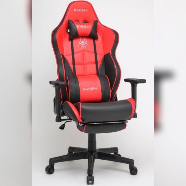KIROGI SIÉGE GAMING 2076 XL - ACCOUDOIR 5D - REPOSE-PIEDS - ROTATION À 360 - ERGONOMIQUE - ROUGE – Image 2