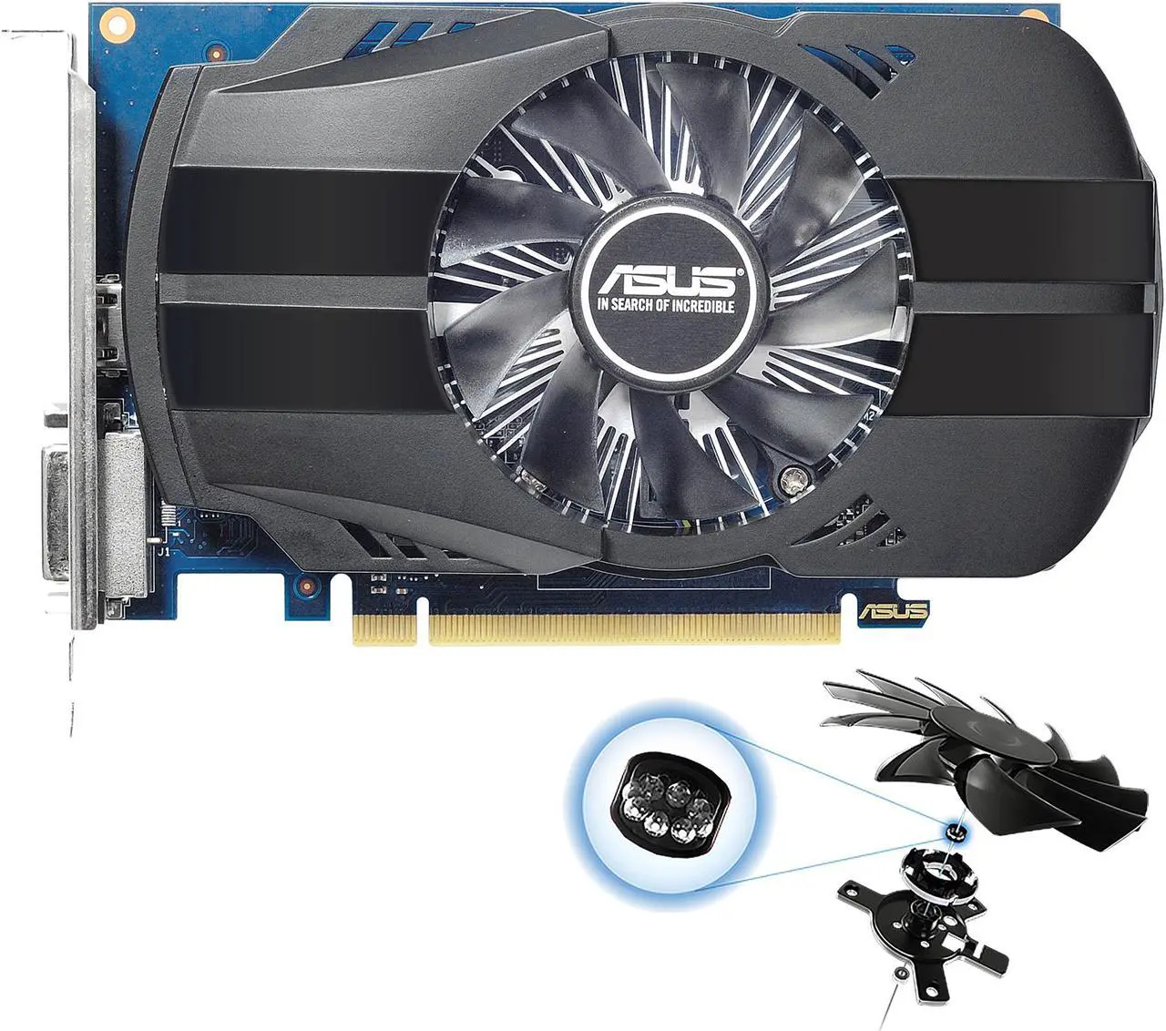 ASUS GEFORCE PH-GT 1030 - CARTE GRAPHIQUE 2GO GDDR5 - OC MOOD 1278 MHZ - HDMI 2.0 - BLACK – Image 3