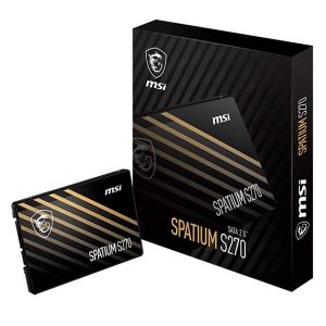 MSI SPATIUM S270480GB - SSD SATA III 2.5" - 500 MB/s - 3D NAND - 500 TBW - BLACK