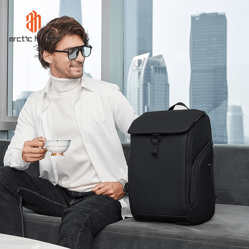 ARCTIC HUNTER B00558 - SAC À DOS 15,6" - 24L - USB - POLYESTER IMPERMÉABLE - DOCUMENT & LAPTOP – Image 2