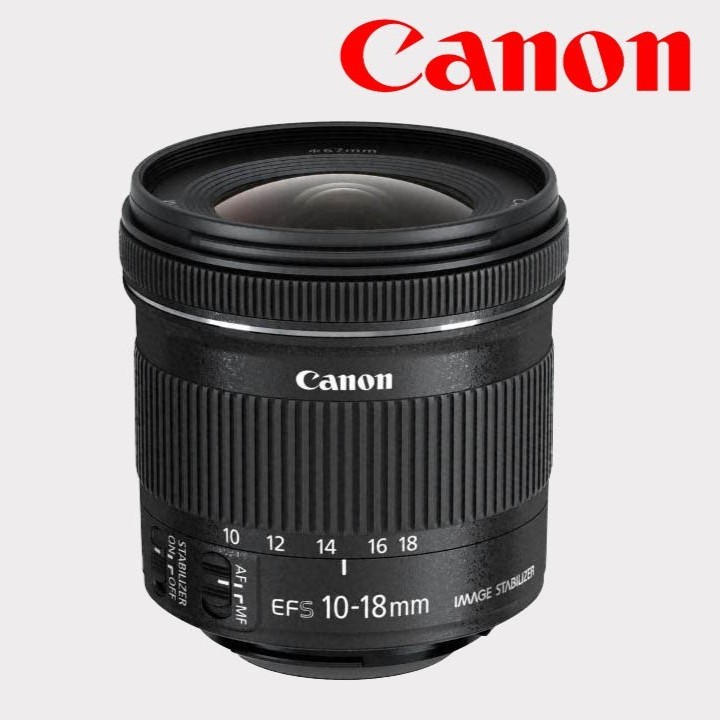 CANON EF-S 10-18MM F/4.5-5.6 IS STM - OBJECTIF ULTRA GRAND - STABILISATEUR - ZOOM STM LENS - BLACK