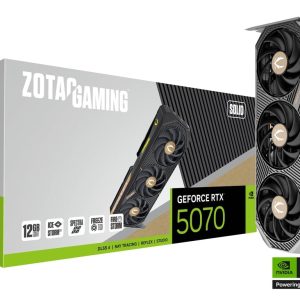 ZOTAC GAMING GEFORCE RTX 5070 SOLID OC - 12 Go GDDR 4K - DLSS 3 - RAY TRACING - REFLEX - BLACK
