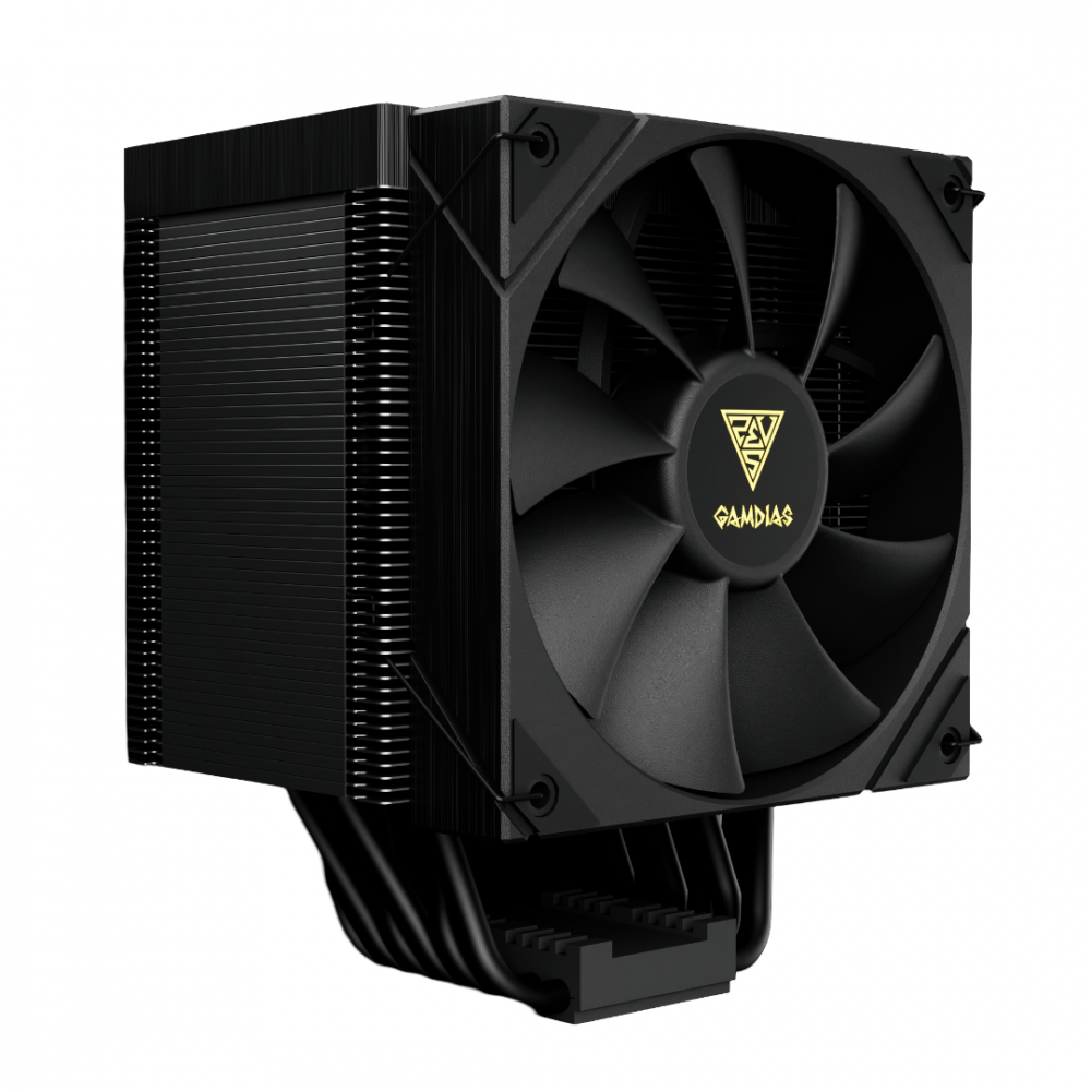GAMDIAS BOREAS M2-61L - REFROIDISSEUR AVEC ÉCRAN LCD - INTEL & AMD - ALUMINIUM - 120 MM PWM - BLACK – Image 3