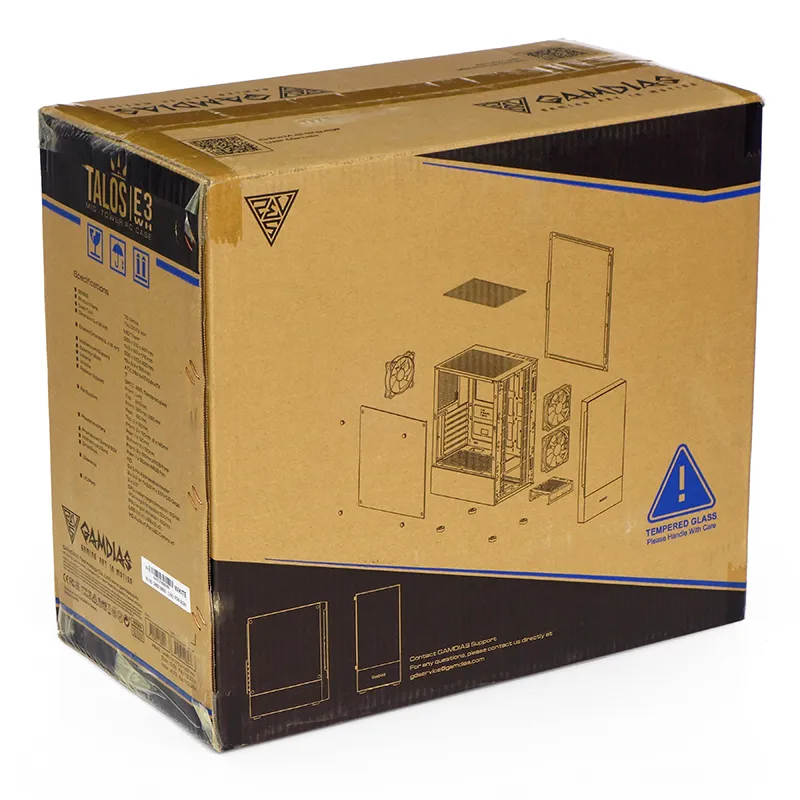 GAMDIAS TALOS E3 - BOÎTIER GAMING MOYEN TOUR - VERRE TREMPÉ - 3 x FANS ARGB - 320 mm MAX - BLACK – Image 2