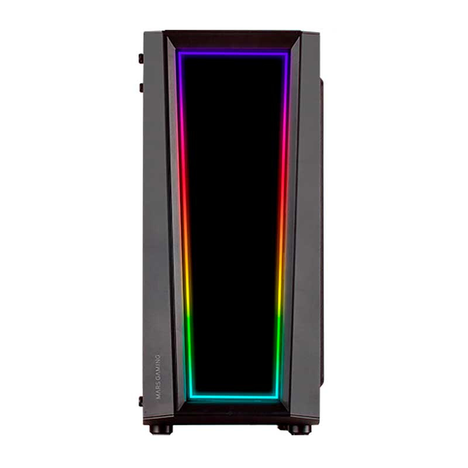 MARS GAMING MC-ART - BOÎTIER MOYEN TOUR - VERRE TREMPÉ PERSONNALISÉ - 12 LED ARGB - 309 MAX - BALCK – Image 3