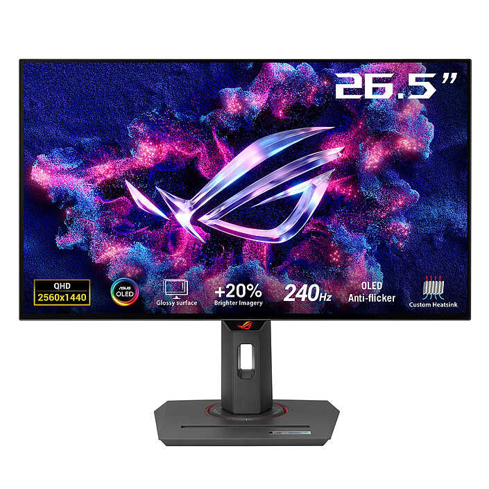 ASUS ROG STRIX XG27AQDMG - 27" OLED - 2.5K -240HZ - 0.03 MS - 16/9 - G-SYNC - VESA - DP/HDMI -BLACK