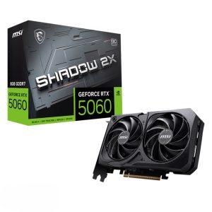 MSI GEFORCE RTX 5060 SHADOW 2X OC - 8GO GDDR7 4K - G-SYNC - DLSS 4 - BLACKWELL - HDMI/DP - BLACK