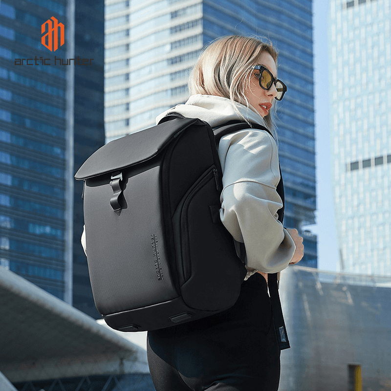 ARCTIC HUNTER B00558 - SAC À DOS 15,6" - 24L - USB - POLYESTER IMPERMÉABLE - DOCUMENT & LAPTOP