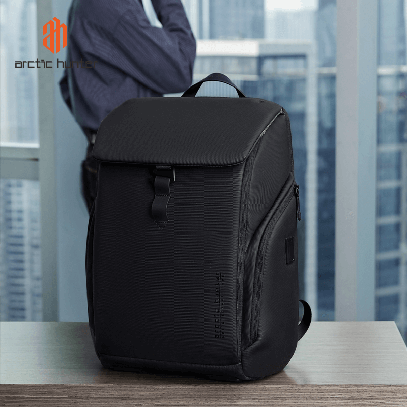 ARCTIC HUNTER B00558 - SAC À DOS 15,6" - 24L - USB - POLYESTER IMPERMÉABLE - DOCUMENT & LAPTOP – Image 4