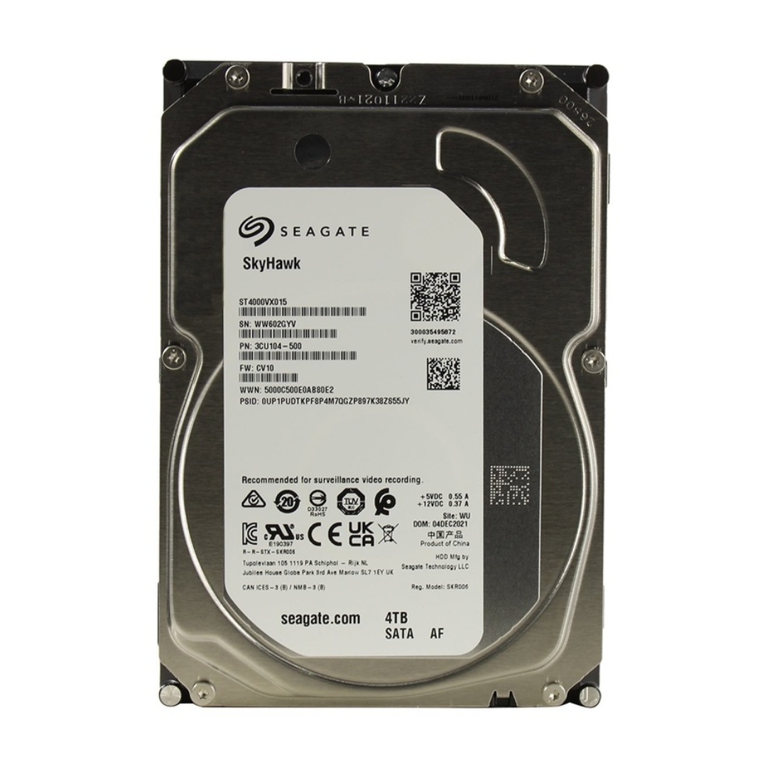 SEAGATE SKYHAWK - DISQUE DUR 4TO - 3,5 POUCES HDD - SATA III (6 GB/S) - 5400 TR/MIN - 180 MO/S