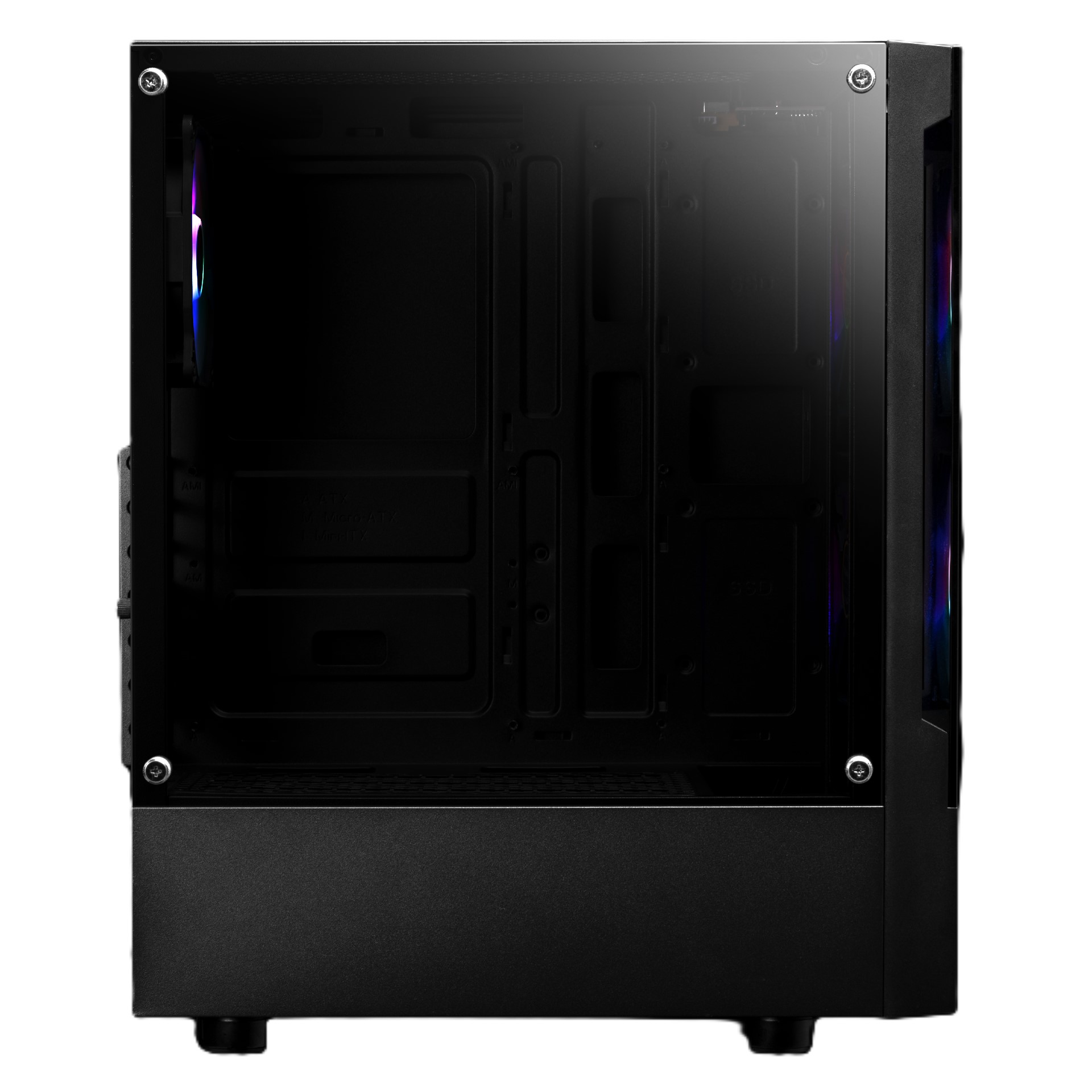 GAMDIAS TALOS E3 - BOÎTIER GAMING MOYEN TOUR - VERRE TREMPÉ - 3 x FANS ARGB - 320 mm MAX - BLACK – Image 5