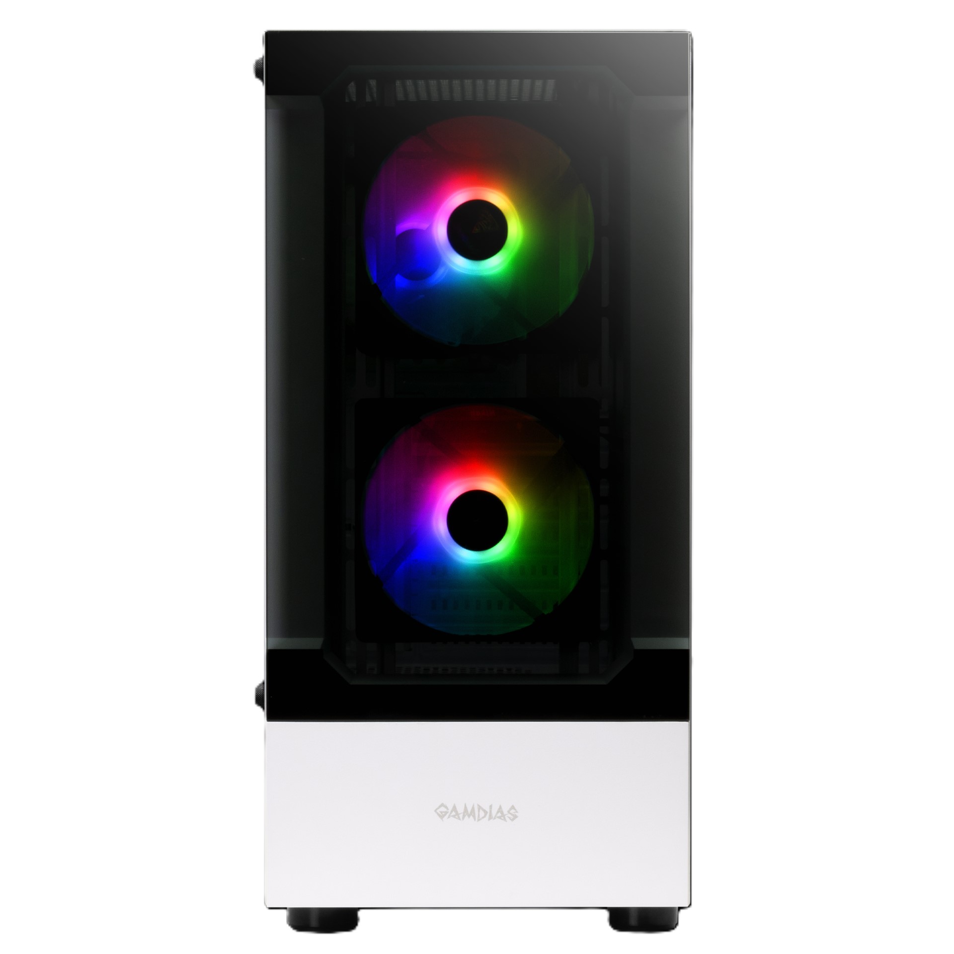 GAMDIAS TALOS E3 - BOÎTIER GAMING MOYEN TOUR - VERRE TREMPÉ - 3 x FANS ARGB - 320 mm MAX - WHITE – Image 2