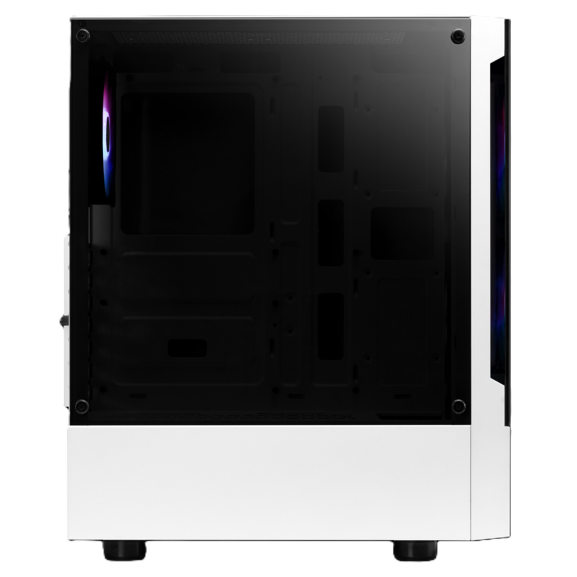 GAMDIAS TALOS E3 - BOÎTIER GAMING MOYEN TOUR - VERRE TREMPÉ - 3 x FANS ARGB - 320 mm MAX - WHITE – Image 4
