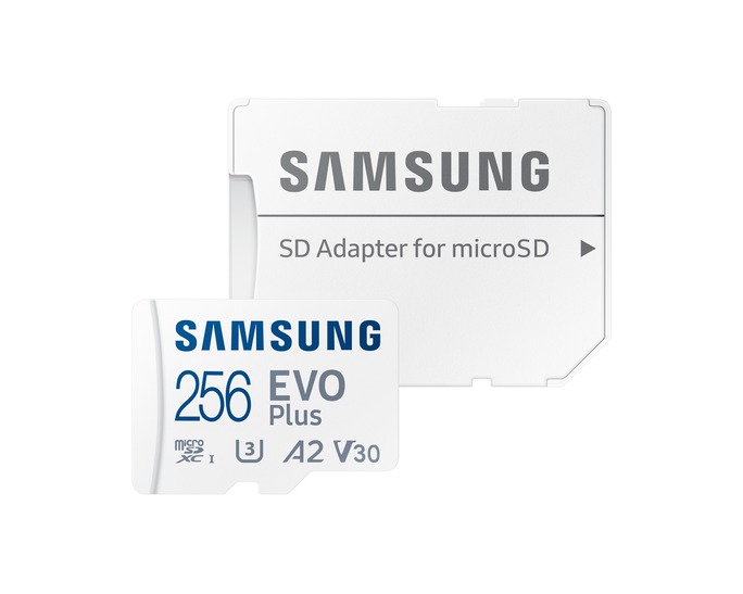 SAMSUNG EVO PLUS MICROSD 256GO + ADAPTATEUR SD - CARTE MÉMOIRE MICRO SD - VITESSE 160 MBS - V30 – Image 3