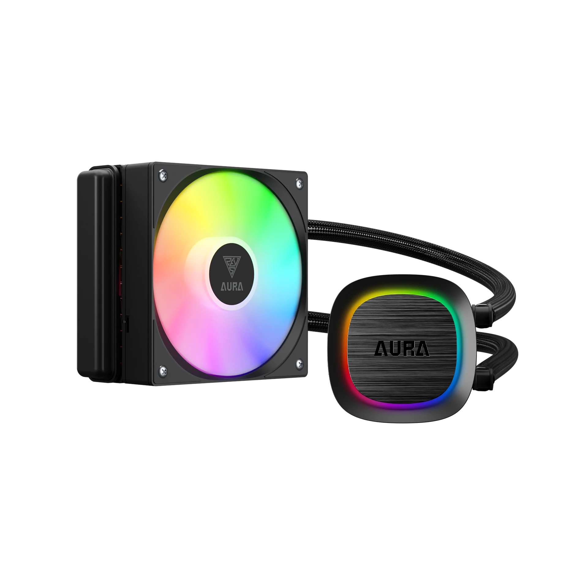 MAGAMDIAS AURA GL120 V2 - WATERCOOLING AIO120 MM - INTEL & AMD - ARGB - 5V 3-PIN - 2600 RPM - BLACK – Image 5