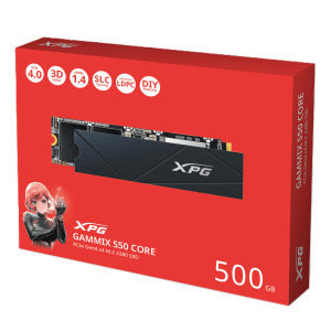 ADATA XPG GAMMIX S50 CORE 500GB - DISQUE DUR SSD NVME GEN 4 - PCIE GEN4 X4 M.2 2280 - BLACK