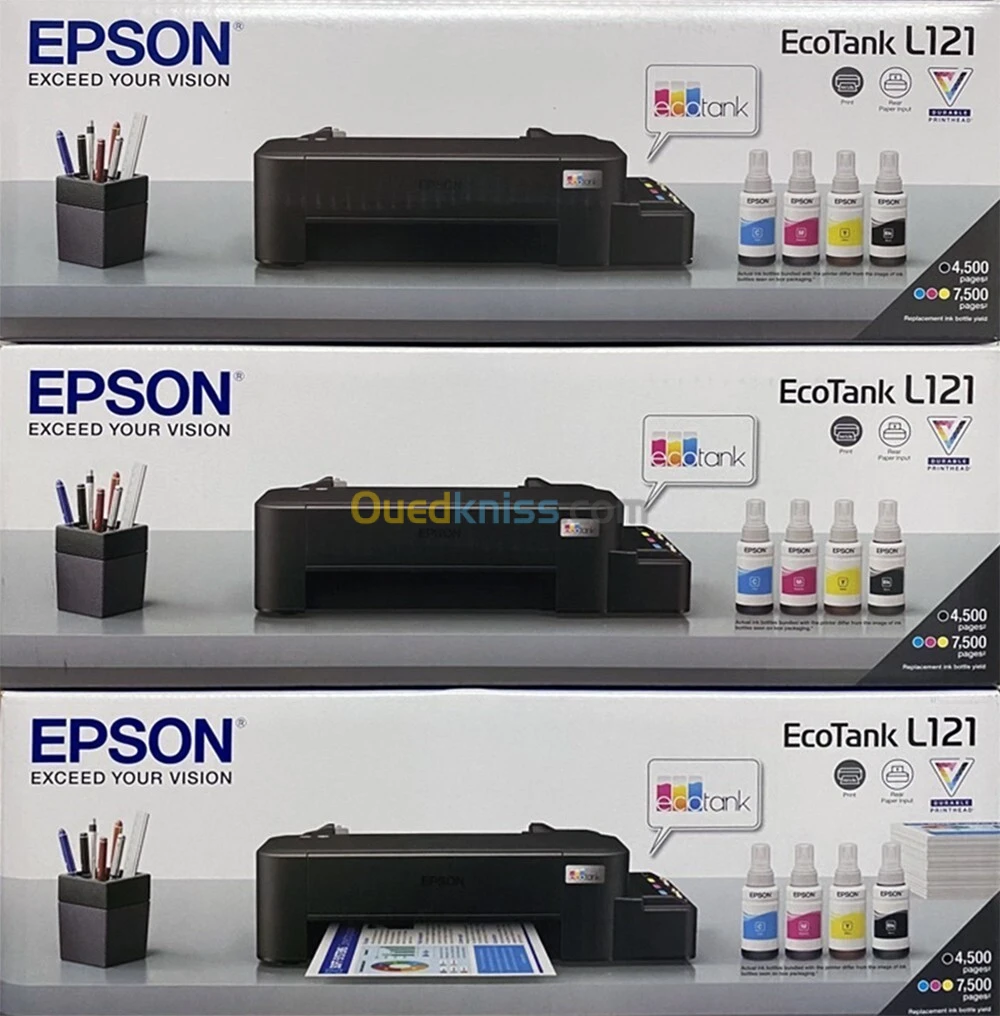 EPSON ECOTANK L121 - IMPRIMANTE JET D'ENCRE - RÉSERVOIRS COULEUR - MONOFONCTION A4 - USB - BLACK – Image 2