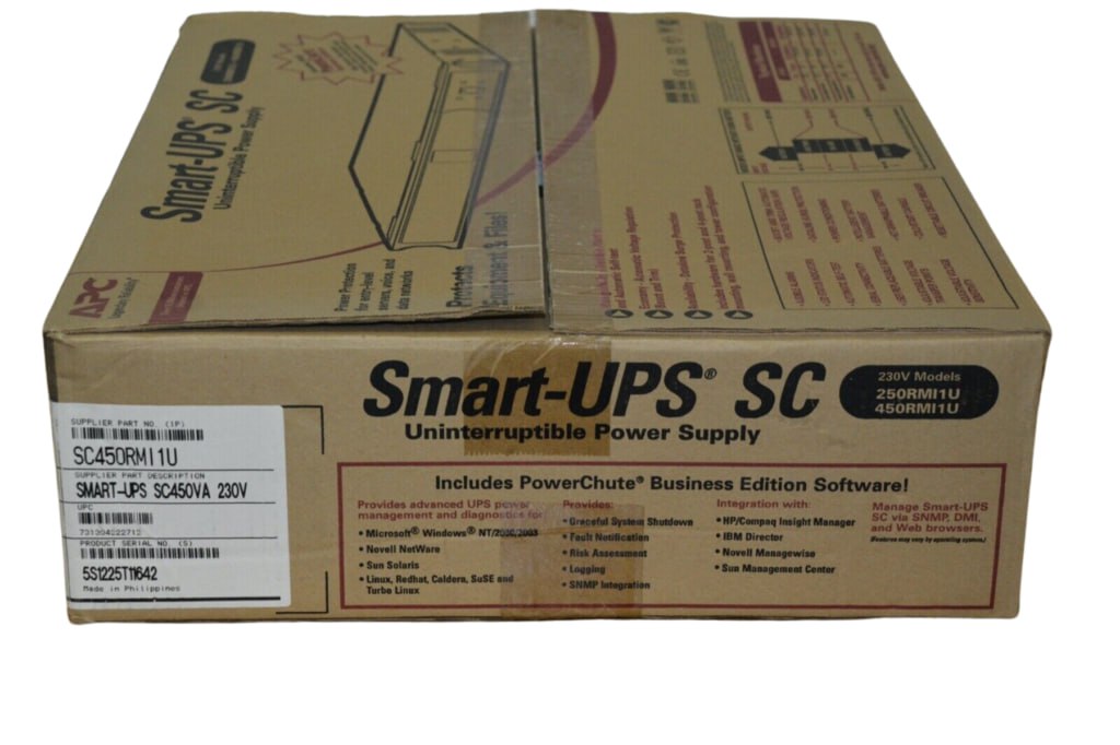 APC SMART-UPS 450VA - ONDULEUR RACKABLE - 280 WATTS - LINE INTERACTIVE - SC450RMI1U - RJ-45 – Image 6