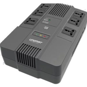 UNOMAT UM-TOP-650-EU - ONDULEUR 600VA - 360W - PRISES FR SCHUKO - AVR SYSTEM - BLACK