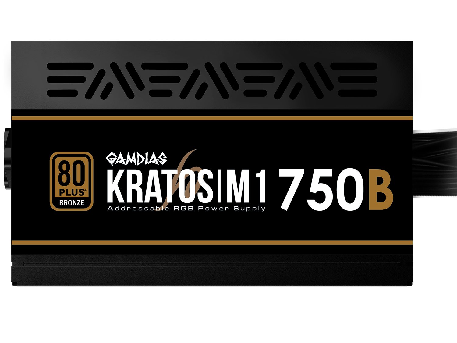 GAMDIAS KRATOS M1-750B - ALIMENTATION 750W - 80+ BRONZE - SILENCIEUSE- RGB - ATX PFC ACTIF -BLACK – Image 5