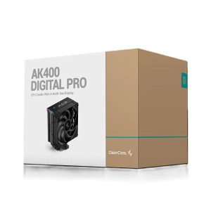 DEEPCOOL AK400 DIGITAL PRO - AIRCOOLING 120 MM - INTEL & AMD - ARGB - ÉCRAN LCD - 2000 RPM - BLACK
