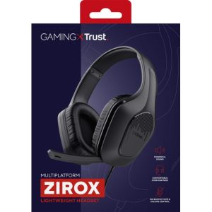 TRUST GXT415 ZIROX - CASQUE + MIC GAMAING FILAIRE - PC, PS4, PS5, XBOX - JACK 3,5MM - BLACK & BLUE