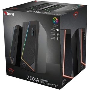 Trust GXT 609 Zoxa - Haut-parleurs 2 canaux FILAIRE USB - 20000 Hz - RGB - CLEAR BASS 6W - BLACK