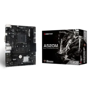 BIOSTAR A520MHP - CARTE MÈRE MICRO-ATX - AMD AM4 - AMD A520 2 X DDR4 - SATA III - SLOT M.2 - BLACK