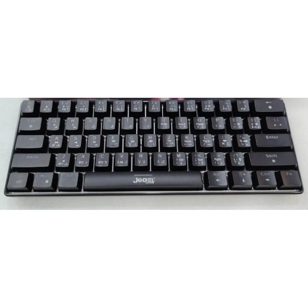 JEDEL KL-61 – CLAVIER GAMING MÉCANIQUE SANS FIL – RED SWITCH – RGB LIGHTING – ANTI-GHOSTING – 60% – QWERTY – Image 2