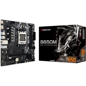 BIOSTAR B650MT - CARTE MÈRE MICRO-ATX - SOCKET AM5 - AMD B650 - 2 X DDR5 - SATA - SLOT M.2 - BLACK