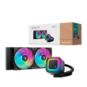 DEEPCOOL LE240 V2 - WATERCOOLING AIO 240MM - INTEL & AMD - ARGB - ANTI-LEAK - 2 100RPM - BLACK