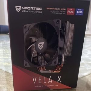 NFORTEC VELA X 5 PIPES - REFROIDISSEUR CPU - INTEL & AMD - 120MM FAN - SILENCIEUX - ALUMINIUM- BLACK