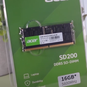ACER SD200 RAM LAPTOP - 16GB - DDR5 - 5600 MHz - INTEL & AMD - SODIMM - 1.1V - BLACK
